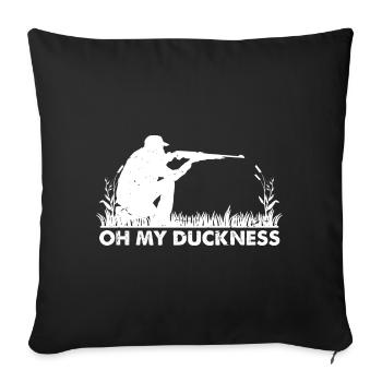 Duck Hunting Duck Hunting Hunter Duck Hunter Duck Hunter Design - Sofa pillowcase 17,3'' x 17,3'' (45 x 45 cm) - black - Front