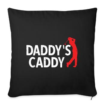 Golfplatz zum Golfen Golf - Sofakissenbezug 45 x 45 cm - Schwarz - Vorne