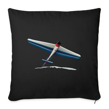Planeur BlackRednose - Housse de coussin décorative 45 x 45 cm - noir - Devant