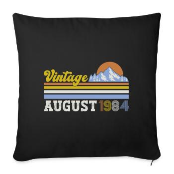 30th Birthday Original August 1994 Vintage 1994 - Sofa pillowcase 17,3'' x 17,3'' (45 x 45 cm) - black - Front