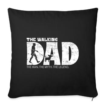 Chihuahua Le Walking Papa - Housse de coussin décorative 45 x 45 cm - noir - Devant