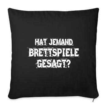 Brettspiele Brettspiel Spieleabend - Sofakissenbezug 45 x 45 cm - Schwarz - Vorne