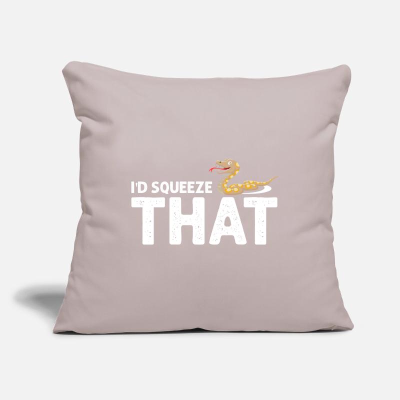 King python design pour les amateurs de serpents Housse de coussin décorative 45 x 45 cm
