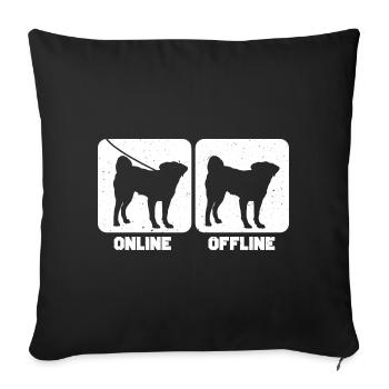 Appenzeller Sennenhund - Housse de coussin décorative 45 x 45 cm - noir - Devant