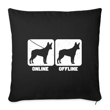 Australian Stumpy Tail Cattle Dog - Sofakissenbezug 45 x 45 cm - Schwarz - Vorne
