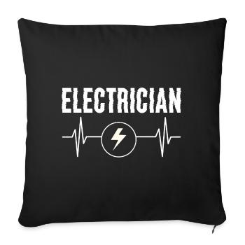 Electrician Lineman - Sofakissenbezug 45 x 45 cm - Schwarz - Vorne