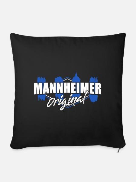 mannheimer original - Sofakissenbezug 45 x 45 cm - Schwarz