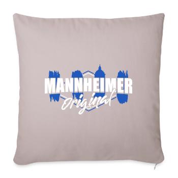 mannheimer original - Housse de coussin décorative 45 x 45 cm - taupe clair - Devant