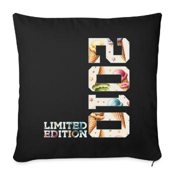 ÉDITION LIMITÉE D’ÉTÉ 2010 16E ANNIVERSAIRE DE GLACE - Housse de coussin décorative 45 x 45 cm - noir - Devant