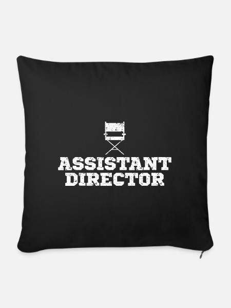 Assistant Director - Sofakissenbezug 45 x 45 cm - Schwarz