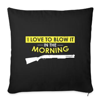 Duck Hunting Duck Hunting Hunter Duck Hunter Duck Hunter Design - Sofa pillowcase 17,3'' x 17,3'' (45 x 45 cm) - black - Front