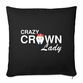 Dental technician for orthodontics and dental laboratory - Sofa pillowcase 17,3'' x 17,3'' (45 x 45 cm) - black - Front