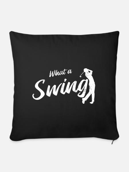 Golfplatz zum Golfen Golf - Sofakissenbezug 45 x 45 cm - Schwarz