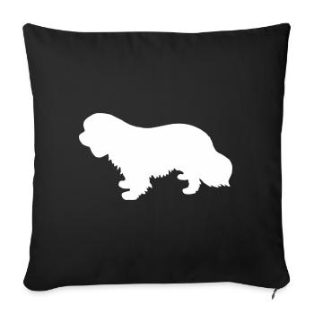 Cavalier King Charles Spaniel Silhouette - Sofakissenbezug 45 x 45 cm - Schwarz - Vorne