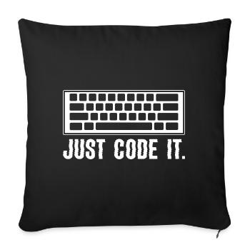 Computerprogrammierung Codierer - Sofakissenbezug 45 x 45 cm - Schwarz - Vorne