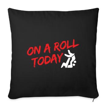 BJJ Jiu Jitsu - Sofakissenbezug 45 x 45 cm - Schwarz - Vorne