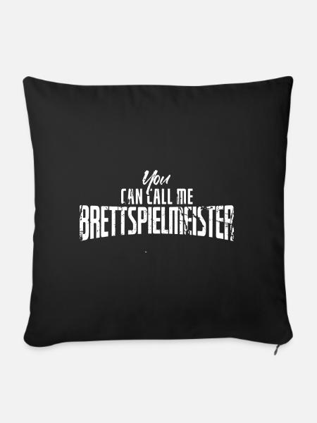 Brettspiele Brettspiel Spieleabend - Sofakissenbezug 45 x 45 cm - Schwarz
