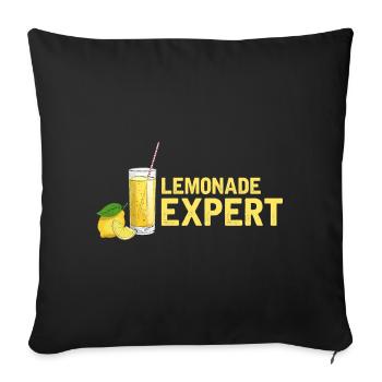 Lemonade Lemon Lemonade Lemonade Lemonade Stand Design - Sofa pillowcase 17,3'' x 17,3'' (45 x 45 cm) - black - Front