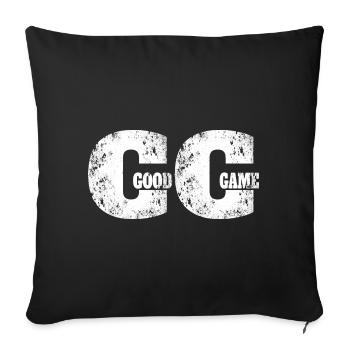 Good Game Gaming Zocker Zocken Gamer Gamepad - Sofa pillowcase 17,3'' x 17,3'' (45 x 45 cm) - black - Front