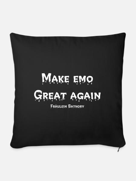 Make Emo Great Again - Sofakissenbezug 45 x 45 cm - Schwarz