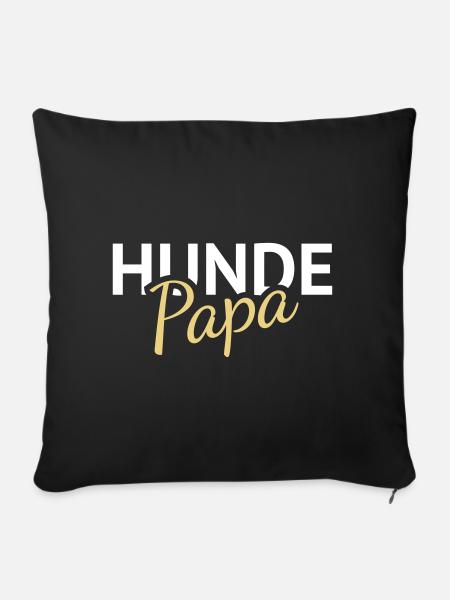 Dogs Dad - Sofa pillowcase 17,3'' x 17,3'' (45 x 45 cm) - black