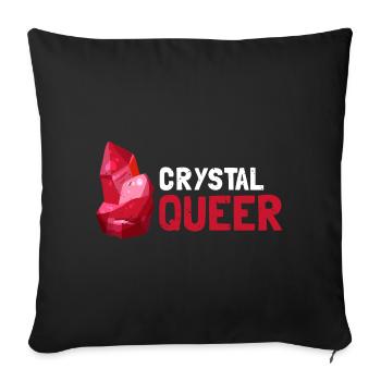 Collectionneur de pierres précieuses et recherche sur les pierres précieuses - Housse de coussin décorative 45 x 45 cm - noir - Devant
