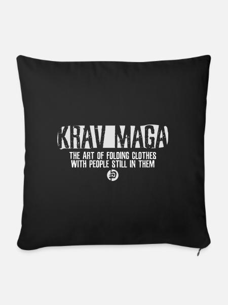 Krav Maga - Sofakissenbezug 45 x 45 cm - Schwarz