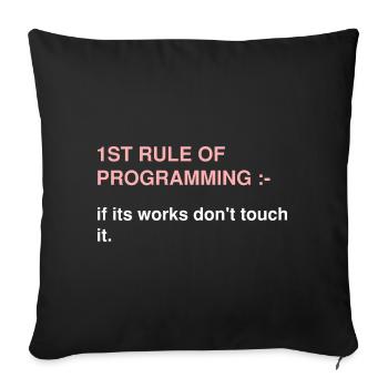 Conception de cybersécurité pour la sécurité informatique et les pirates informatiques - Housse de coussin décorative 45 x 45 cm - noir - Devant