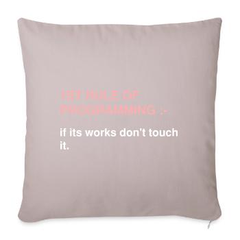 Cyber Security Design for IT Security and Hackers - Sofa pillowcase 17,3'' x 17,3'' (45 x 45 cm) - light taupe - Front
