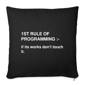 Cybersecurity Design für Hacker und Cyber Security - Sofakissenbezug 45 x 45 cm - Schwarz - Vorne