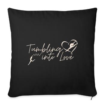 Valentine's Day Gymnast February 14 Gymnastics Dancer - Sofa pillowcase 17,3'' x 17,3'' (45 x 45 cm) - black - Front