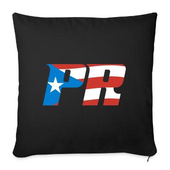Puerto Rico Flag Country Nationality Pr Boricua - Sofa pillowcase 17,3'' x 17,3'' (45 x 45 cm) - black - Front