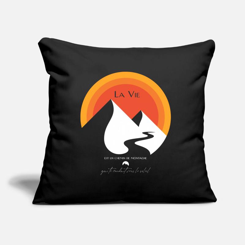 Life is a mountain path Sofa pillowcase 17,3'' x 17,3'' (45 x 45 cm)