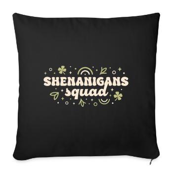 Shenanigans Kader - Sofakissenbezug 45 x 45 cm - Schwarz - Vorne