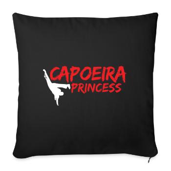 Capoeira - Sofakissenbezug 45 x 45 cm - Schwarz - Vorne