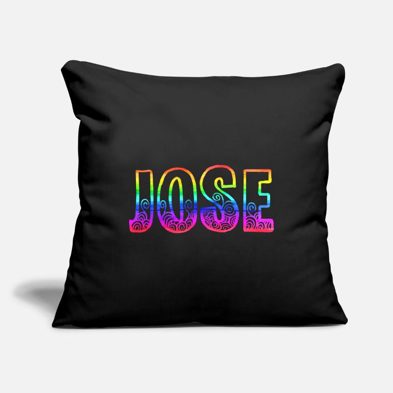 L’arc-en-ciel de Jose R Housse de coussin décorative 45 x 45 cm