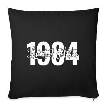 Limited Edition 1984 - Sofa pillowcase 17,3'' x 17,3'' (45 x 45 cm) - black - Front