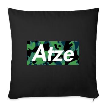 Camouflage Atze v1 - Housse de coussin décorative 45 x 45 cm - noir - Devant