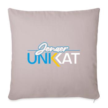 Jena unique piece - Sofa pillowcase 17,3'' x 17,3'' (45 x 45 cm) - light taupe - Front