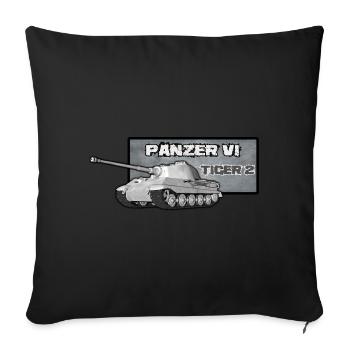 Tank - Sofakissenbezug 45 x 45 cm - Schwarz - Vorne