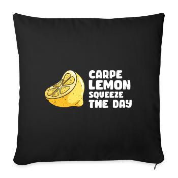 Lemonade Lemon Lemonade Lemonade Lemonade Stand Design - Sofa pillowcase 17,3'' x 17,3'' (45 x 45 cm) - black - Front