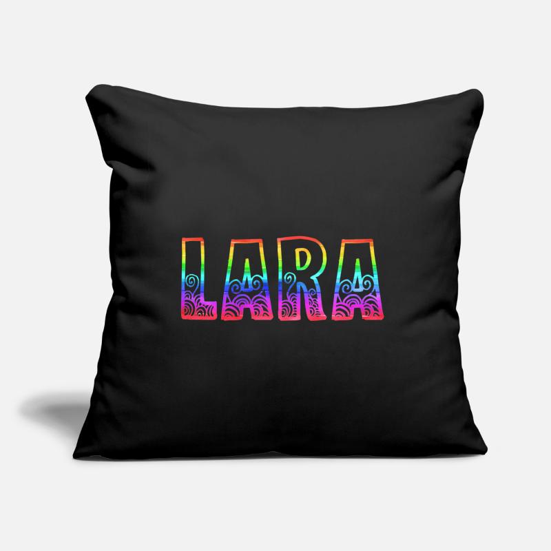 lara rs arc-en-ciel Housse de coussin décorative 45 x 45 cm
