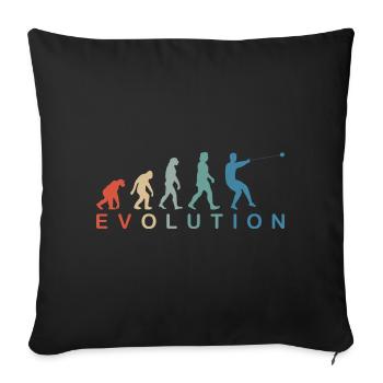 Hammer Throw Hammer Throw Men Evolution Retro - Sofa pillowcase 17,3'' x 17,3'' (45 x 45 cm) - black - Front