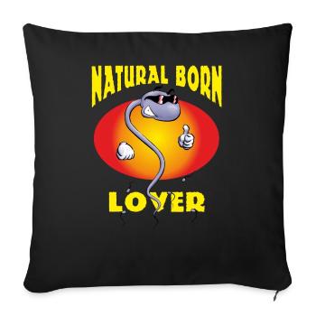 FD - Natural born Lover Spermium Cool mit - Sofakissenbezug 45 x 45 cm - Schwarz - Vorne