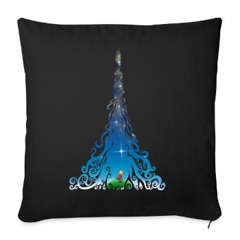 rêves Rocket - Housse de coussin décorative 45 x 45 cm - noir - Devant