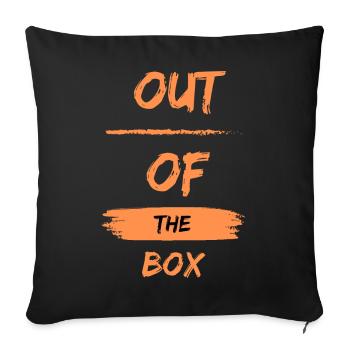 Out of the box - Sofa pillowcase 17,3'' x 17,3'' (45 x 45 cm) - black - Front