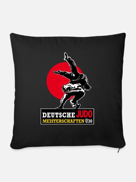 JUDO DEM Ü30 ohne Jahreszahl - Sofakissenbezug 45 x 45 cm - Schwarz