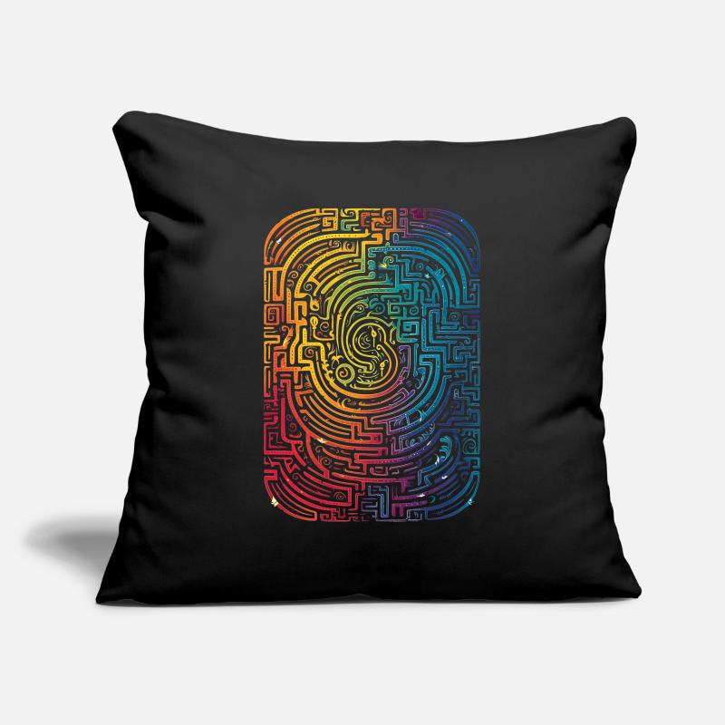 Cool, Surreal Rainbow Retro Tubes Pattern Sofa pillowcase 17,3'' x 17,3'' (45 x 45 cm)