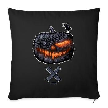 PUMPKINHEAD - CITROUILLE D’HALLOWEEN / CRÂNE - Housse de coussin décorative 45 x 45 cm - noir - Devant