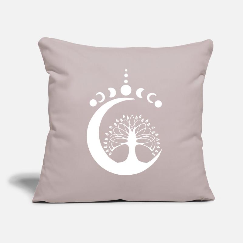 White Lunar Tree Sofa pillowcase 17,3'' x 17,3'' (45 x 45 cm)